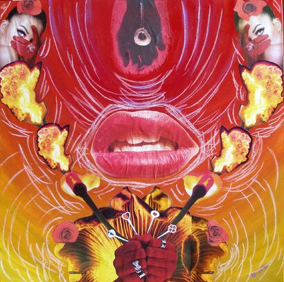 Il fuoco sopra la cenere  - a Paint Artowrk by Teresa Campioni